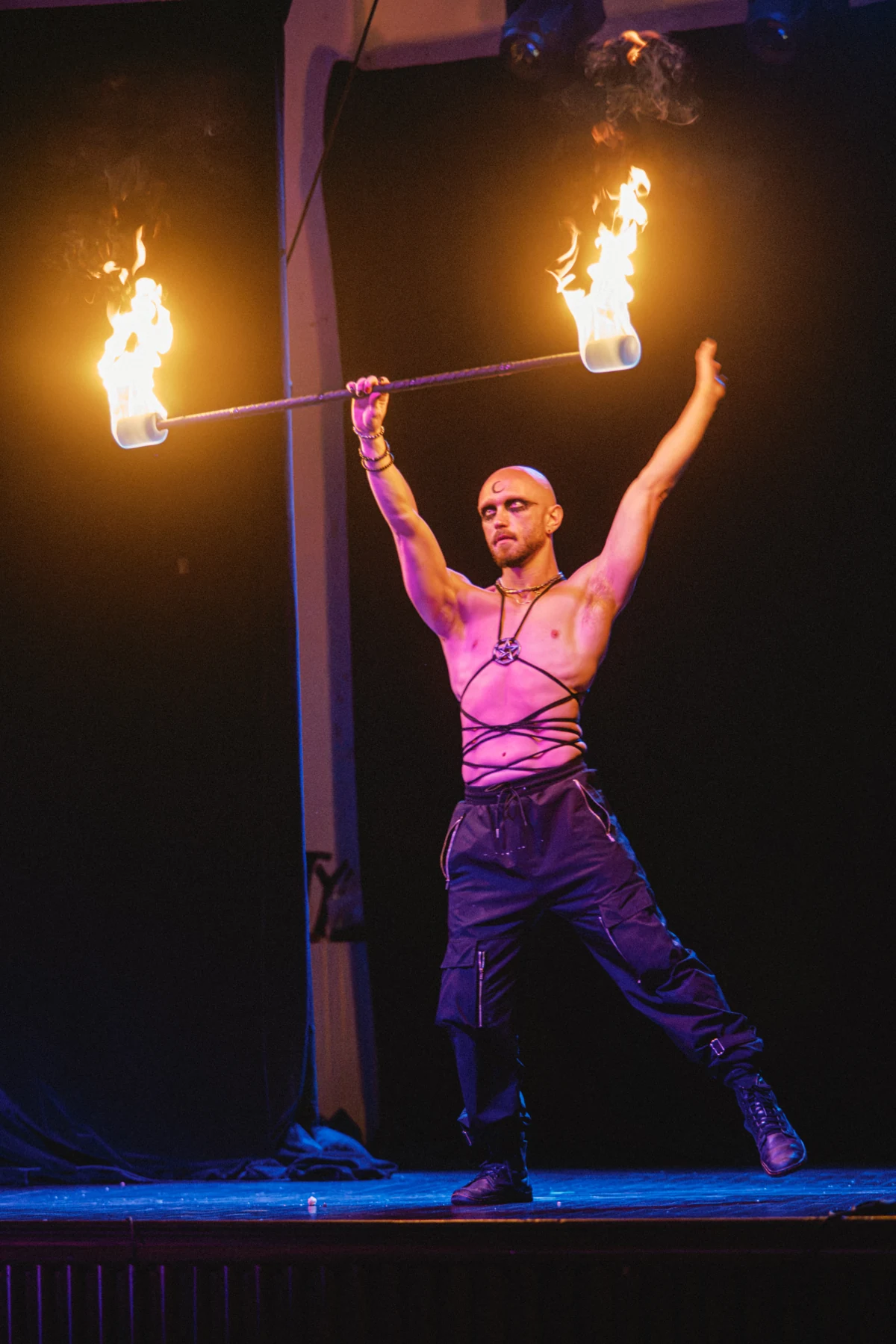 Fire performance photo at Legacy Cabarete