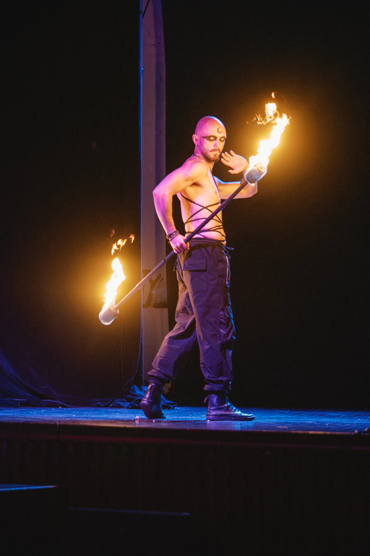 Fire performance photo at Legacy Cabarete