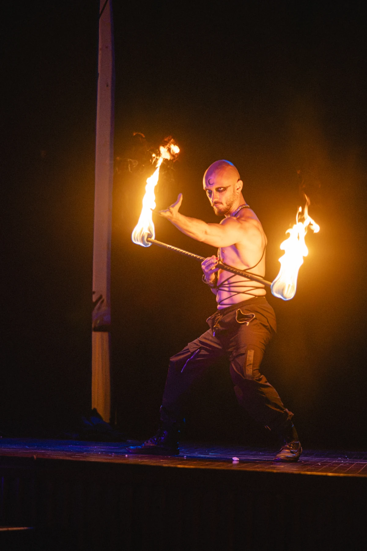 Fire performance photo at Legacy Cabarete
